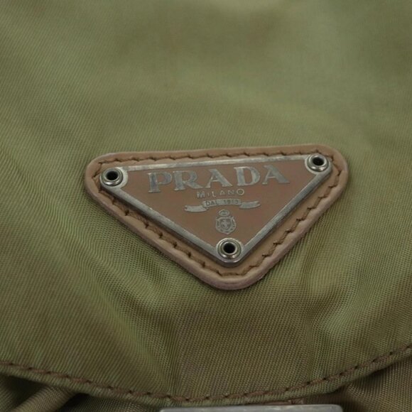 PRADA Backpack Nylon Khaki Auth - Picture 10 of 15